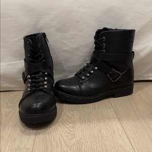 Dolls Kill Black Combat Boots